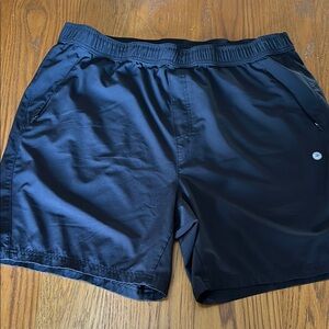 SOYBU Men’s Active Hybrid Shorts, Drawstring,‎ Zip Pocket  Black, Size XL